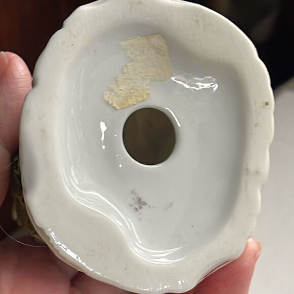 Vintage Victorian starched lace figurine  porcelain - Picture 11 of 12